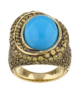 Encore by Le Vian 14k Gold Turquoise Sapphire Ring