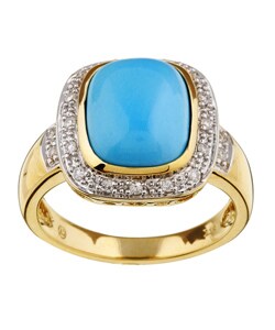 Encore by Le Vian 14k Yellow Gold Turquoise Ring
