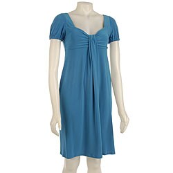 Evan Picone Turquoise Babydoll Dress