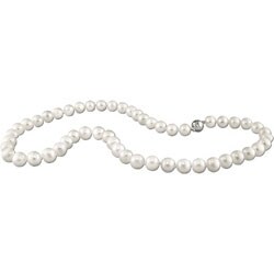 Sterling Silver Freshwater Pearl Necklace (8-9 mm)
