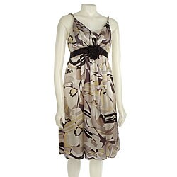 CC Couture Women's Spaghetti Strap Printed Dress