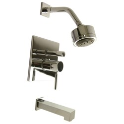 Polished Chrome Tub Faucet and Shower Set