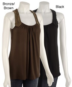 Eight Sixty Women's Sleeveless Tunic with Ribbon Detail