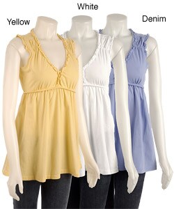 Nick & Mo Women's V-neck Empire Waist Talia Tunic