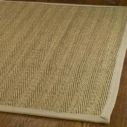 Diamonds Natural Fiber Sea Grass Beige Rug (8' x 10')