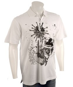 Andrew Fezza Men's Lion Print Polo Shirt