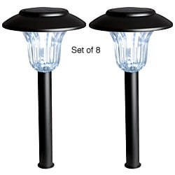 Kimberly Black Solar Landscape Lights (Set of 8)