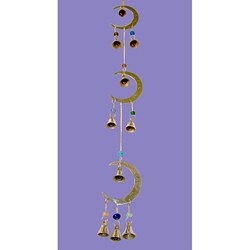 Handcrafted Three Moon Wind Chime (India)