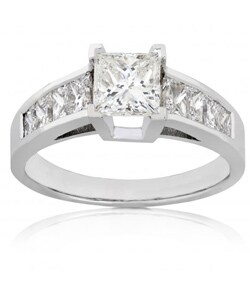 14k White Gold 1 1/2ct TDW Diamond Engagement Ring (H-I, SI)