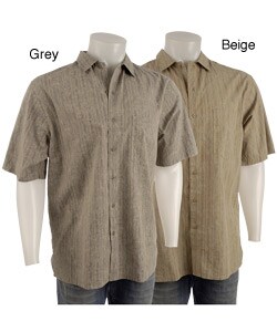 Raffi Men's Button-down Striped Woven Shirt