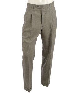 Pierre Cardin Men's Black/ White Check Expander Pants