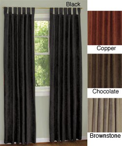 Microsuede Supreme Tab Top Curtain Panel Pair (84 in.)
