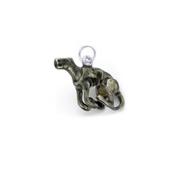 Sterling Silver/ Enamel Greyhound Charm/ Pendant