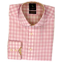 Tailorbyrd Men's Gingham Printed Woven Shirt