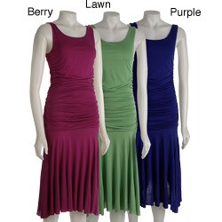 Lily Women's Sleeveless Shirred Waist Maxi Dress