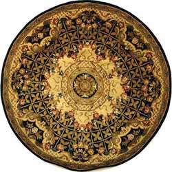 Handmade Classical Empire Wool Rug (3'6 Round)
