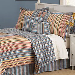 Hopscotch Stripe Yarn-dyed 3-piece Quilt Set