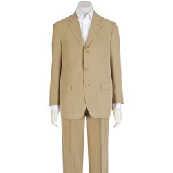Ibiza 3-button Men's Silk and Linen Blend Suit