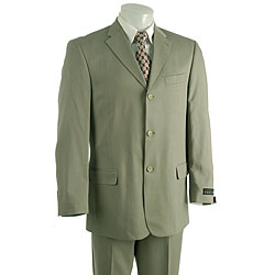Perry Ellis Portfolio Men's Khaki Wool Suit