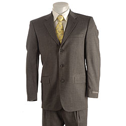 Perry Ellis Portfolio Men's Charcoal Wool Suit