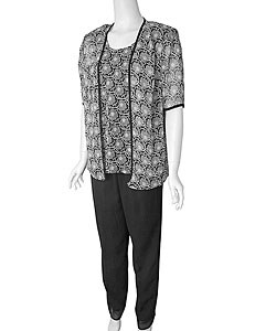 Adi Future Collection 3-piece Black Floral Pant Set
