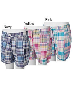 New Identity Patchwork Madras Bermuda Shorts