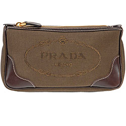 Prada Jacquard Logo Cosmetic Case