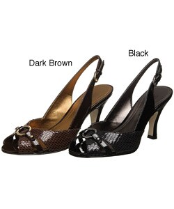 Circa Joan & David Women's Open Toe Slingback Pump