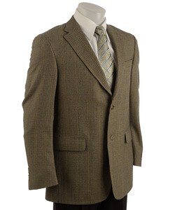 Austin Reed London Men's Olive Checker Blazer