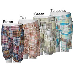 Cute Options Women's Plaid Patchwork Bermuda Shorts