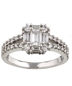14k White Gold 1ct TDW Diamond Engagement Ring (H-I, VS-I1)