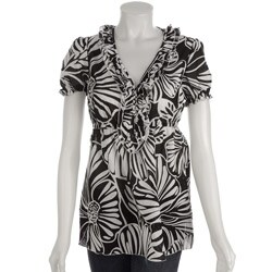 women's hawaiian shirt black