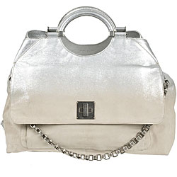 Marc Jacobs Sand and Silver Suede Leather Tote