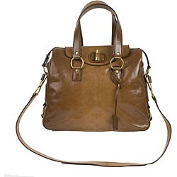 YSL Pebbled Leather 'Rive Gauche' Satchel