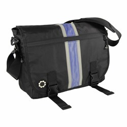 DadGear Blue Center Stripe Diaper Bag