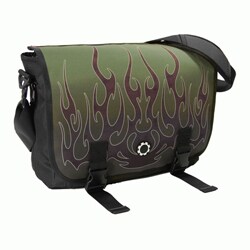 DadGear Razor Flames Messenger Diaper Bag