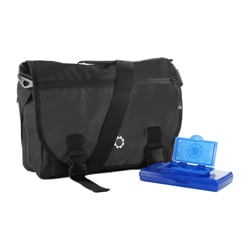 DadGear All Black Courier Diaper Bag.