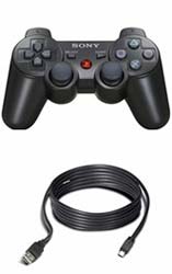 PS3 Sixaxis Wireless Controller with Charge Cable (Refurb)