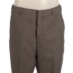 Palm Beach Men's Grey Self Sizer Dress Pants