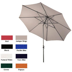 Premium Olefin 9-foot Aluminum Patio Umbrella