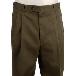 Palm Beach Men's Olive Cotton Twill Slacks