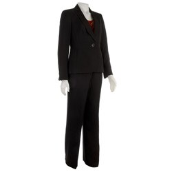Jones New York 3-piece Shadow Stripe Twill Pant Suit