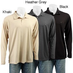 Oleg Cassini Men's Silk/ Cotton Jacquard Polo Shirt