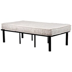 Black Steel Mattress Bed Frame Twin Size