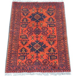 Afghan Khal Mohammadi Red Wool Rug (2'7 x 4')