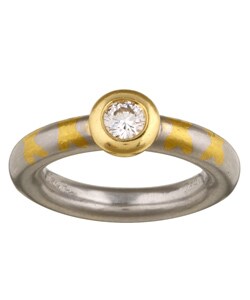 Platinum 1/3ct TDW Diamond Tiffany Ring (G, VS1)