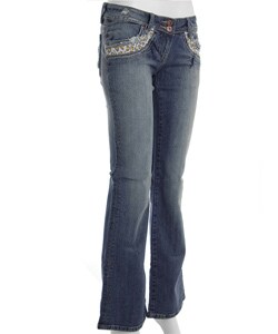 Yakum Junior's Leopard Print Pocket Jeans
