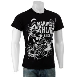 Ed Hardy Men's Black Glitter Short-sleeve T-shirt