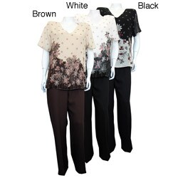 Mix Studios Women's Wall St. 2-piece Pant Set