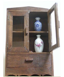 Teak Wood Curio Cabinet (Thailand)
